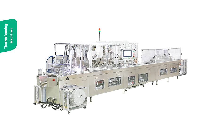 Thermoforming packaging machines